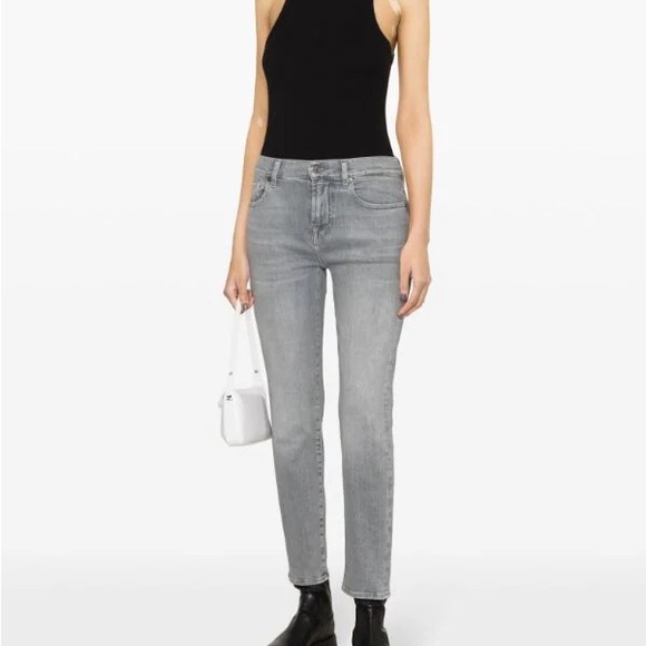 7 For All Mankind Luxe Performance Slimmy Staight Jeans - Picture 1 of 16